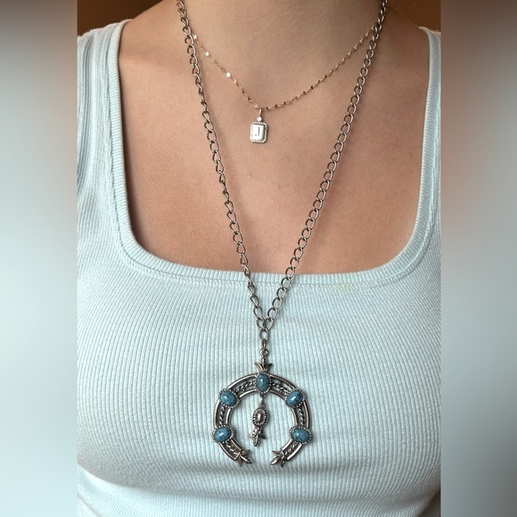 Vintage Signed ART Southwest Style Necklace Naja - Picture 3 of 5